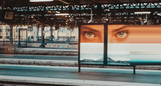 ML6 advertising railway station-mailing