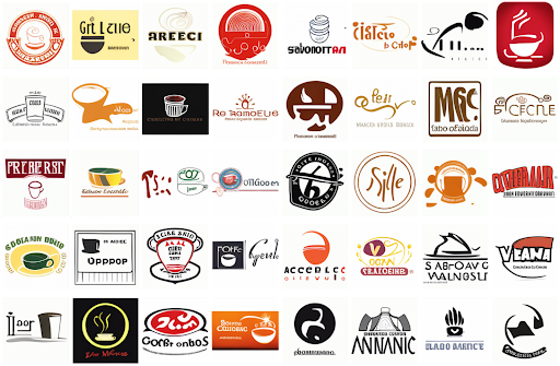 ‘A logo of a coffee shop featuring a coffee cup’ (our model)