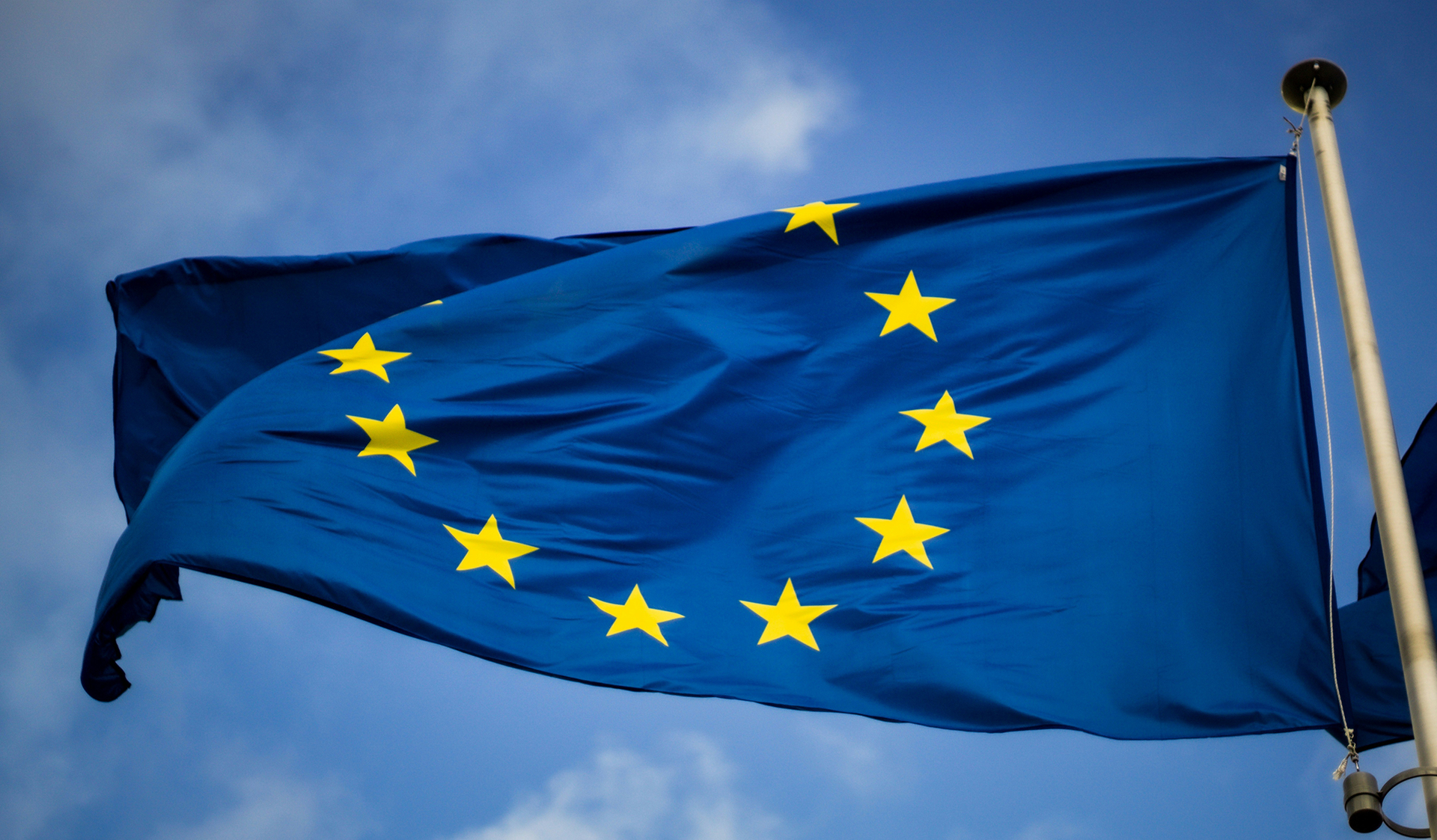 eu flag waving