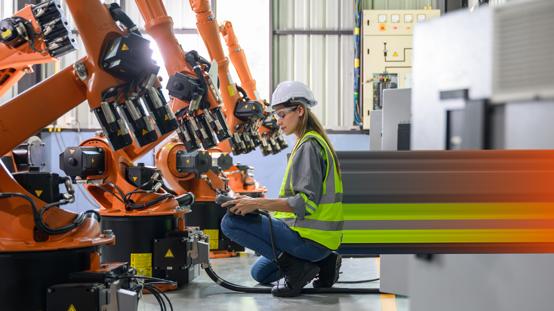 ENVATO_Maintenance engineer worker working with robotic machine automation By 1footage_hero