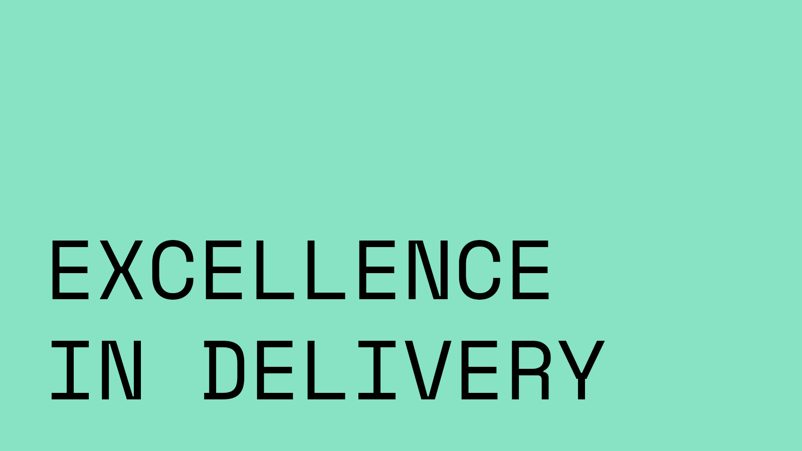 Core values - excellence
