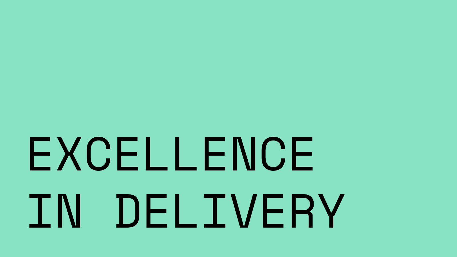 Core values - excellence