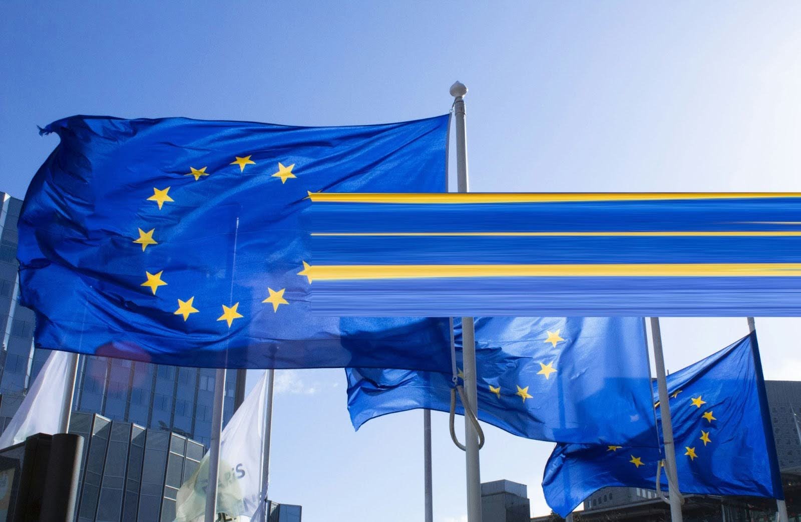 EU flags