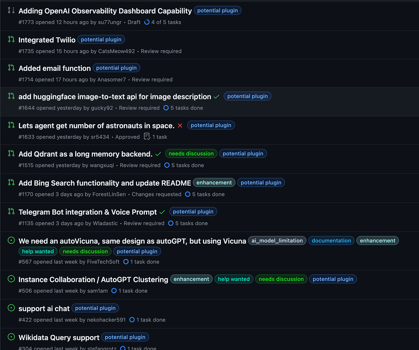 An overview of additional atomic tasks (e.g. Bing Search, email, Twilio, Telegram, …)