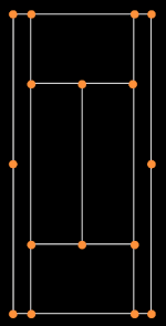 Example tennis court key points