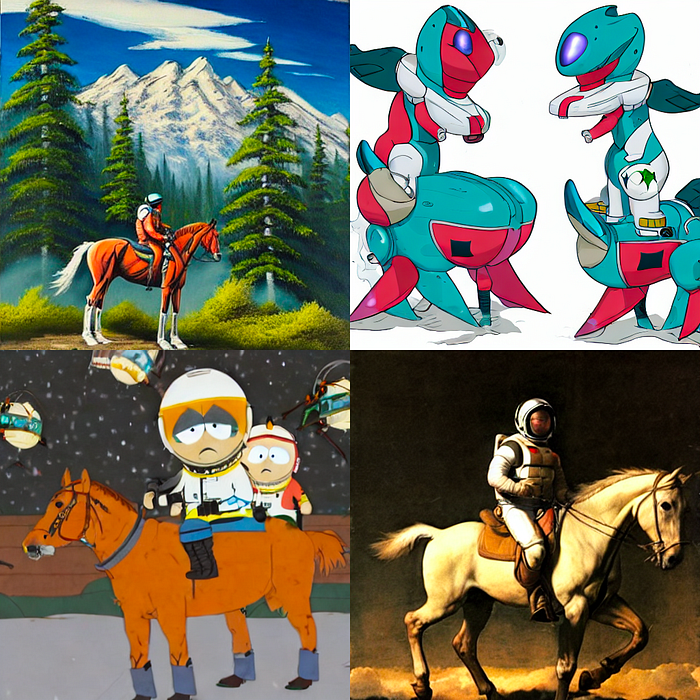 Some images generated by finetuning a stable diffusion model with LoRA
