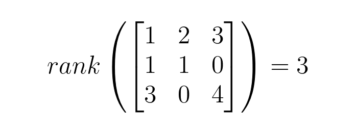 full-rank matrix