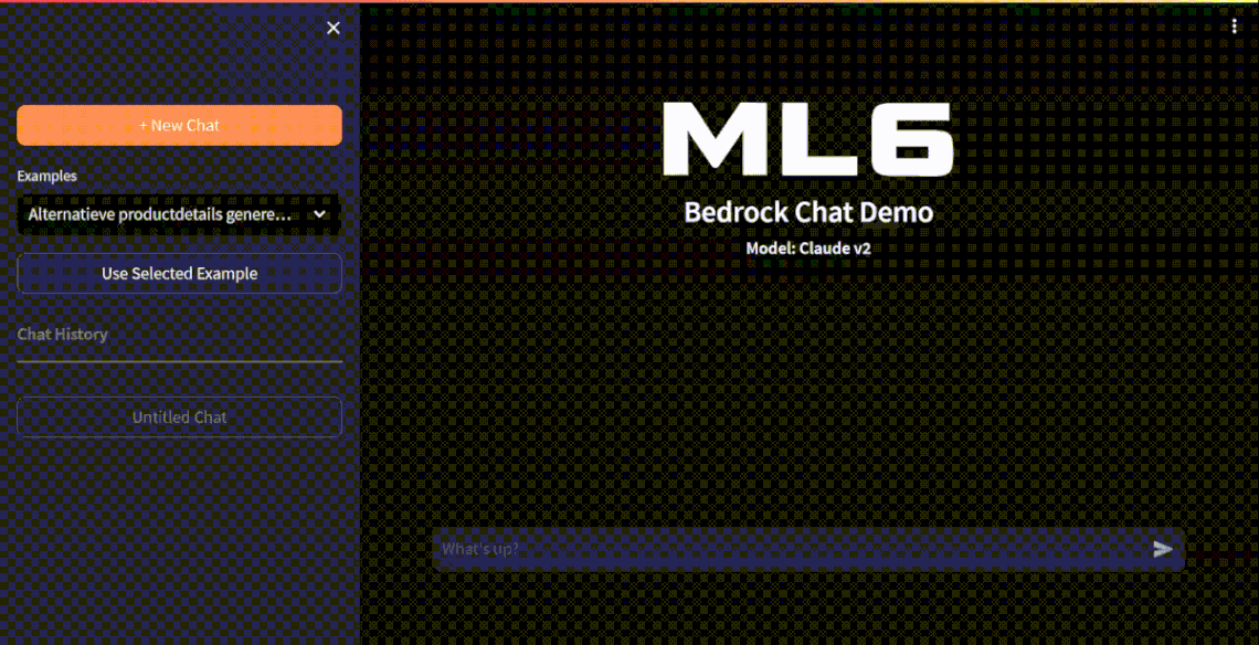 ML6 bedrock chat demo